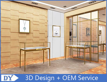 Λούξυ 3D σχεδιασμός κοσμήματα ντουλάπια για καταστήματα / γυάλινα κοσμήματα ντουλάπια